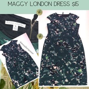 Maggy London Green Dress $15 Size 16